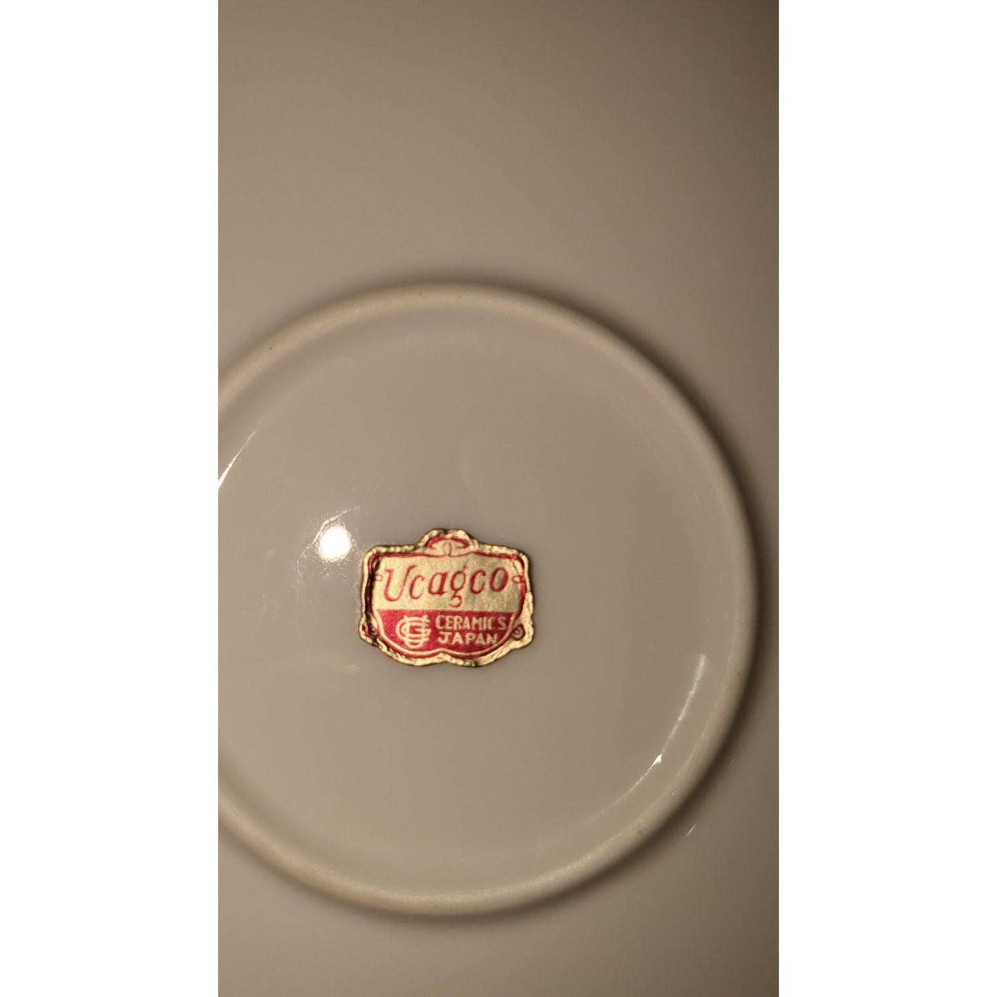 Vintage Ucagco Ceramics Hand Painted 12" Plate or Platter