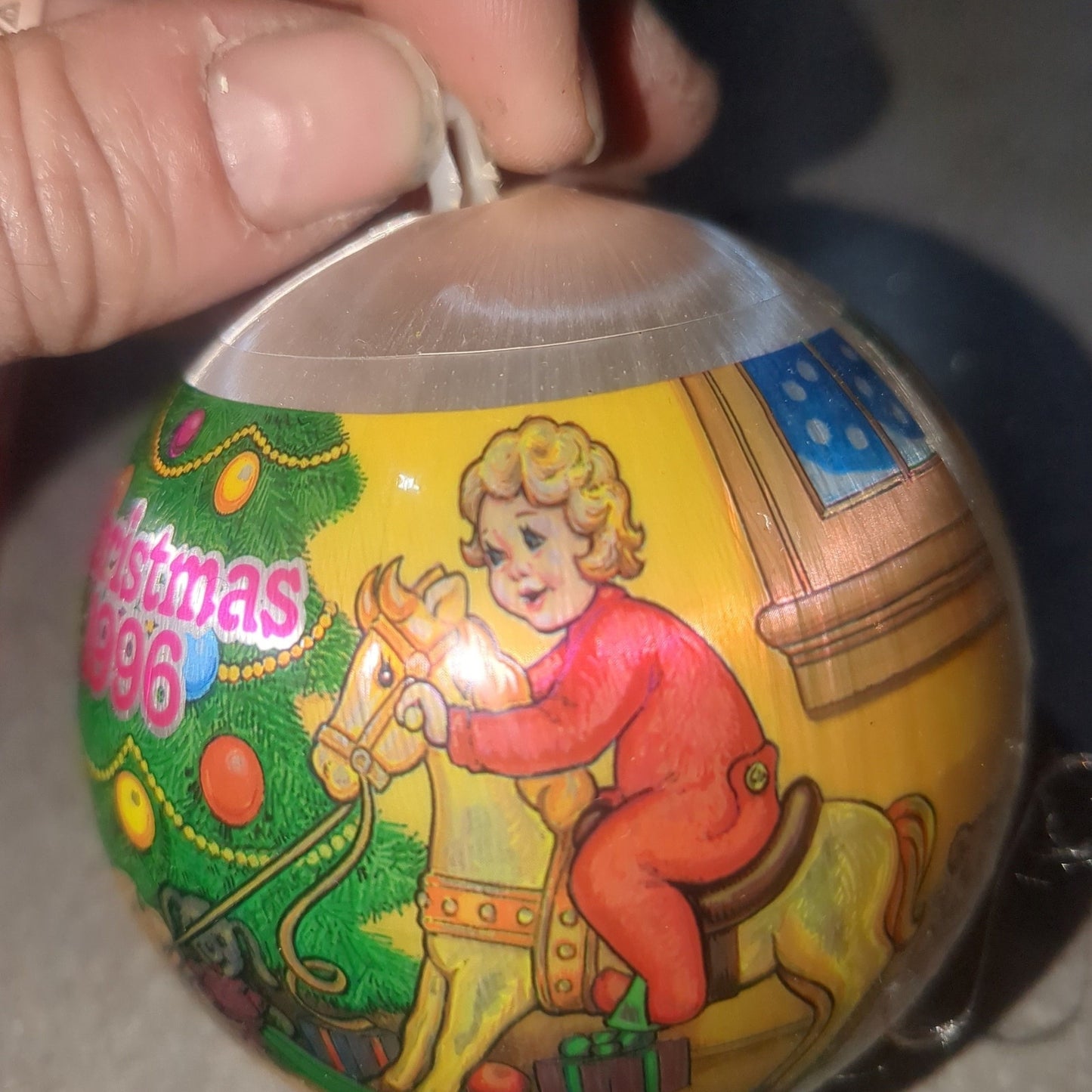 Vintage Satin Christmas Ornament 1996
