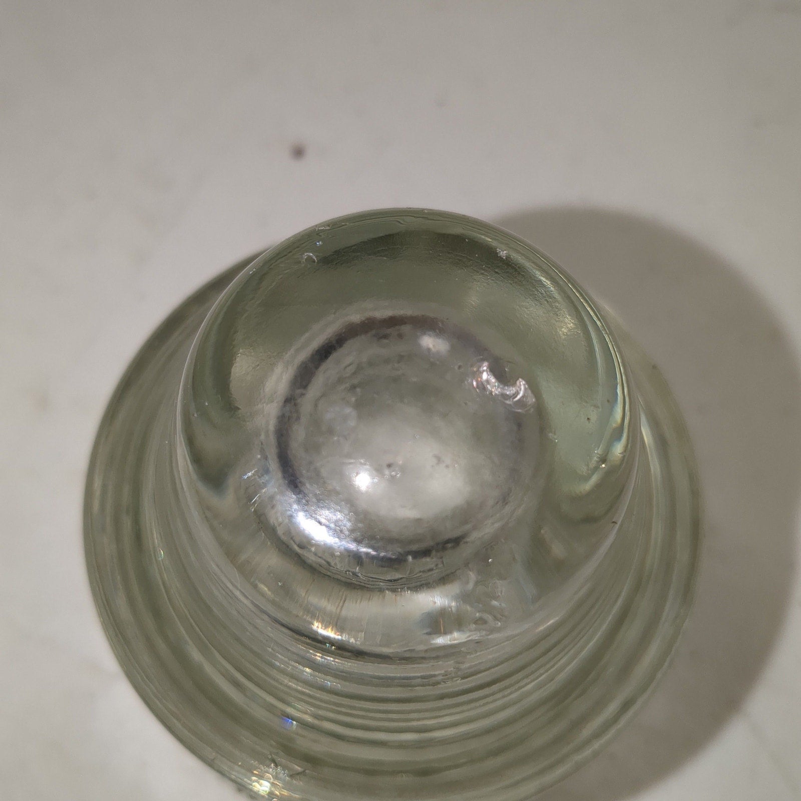 Vintage Hemingray Glass Clear Insulator h619