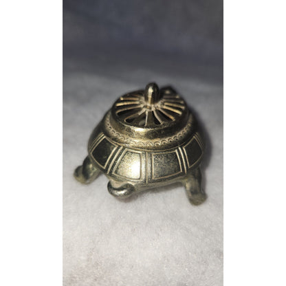 Vintage Brass Turtle Incense Holder br54