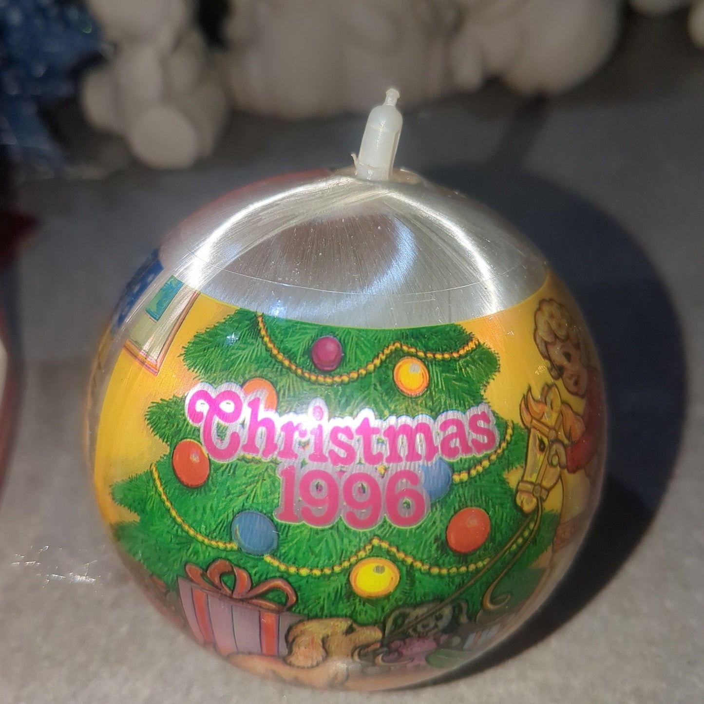 Vintage Satin Christmas Ornament 1996