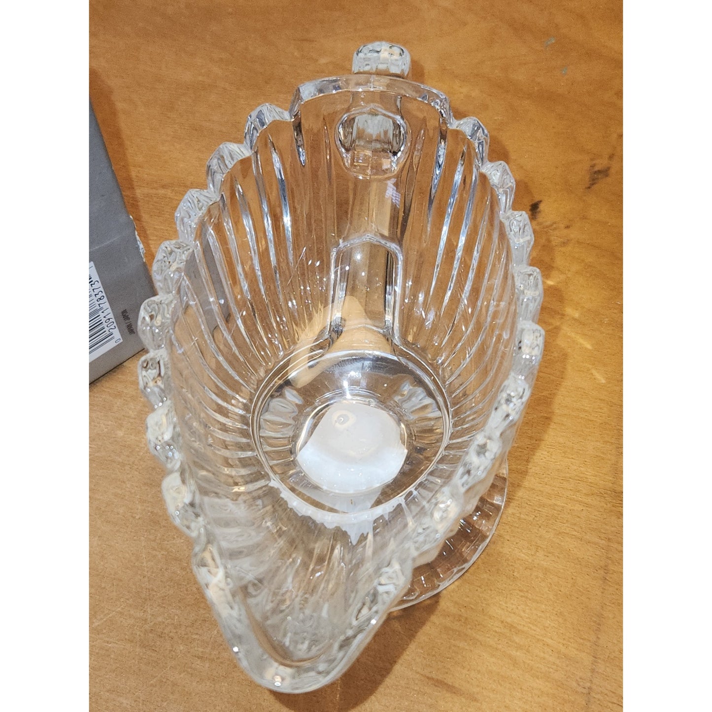 Mikasa Royal Suite Dressing Sauce Boat QQ228/239 6" Clear NEW in box Japan mi87