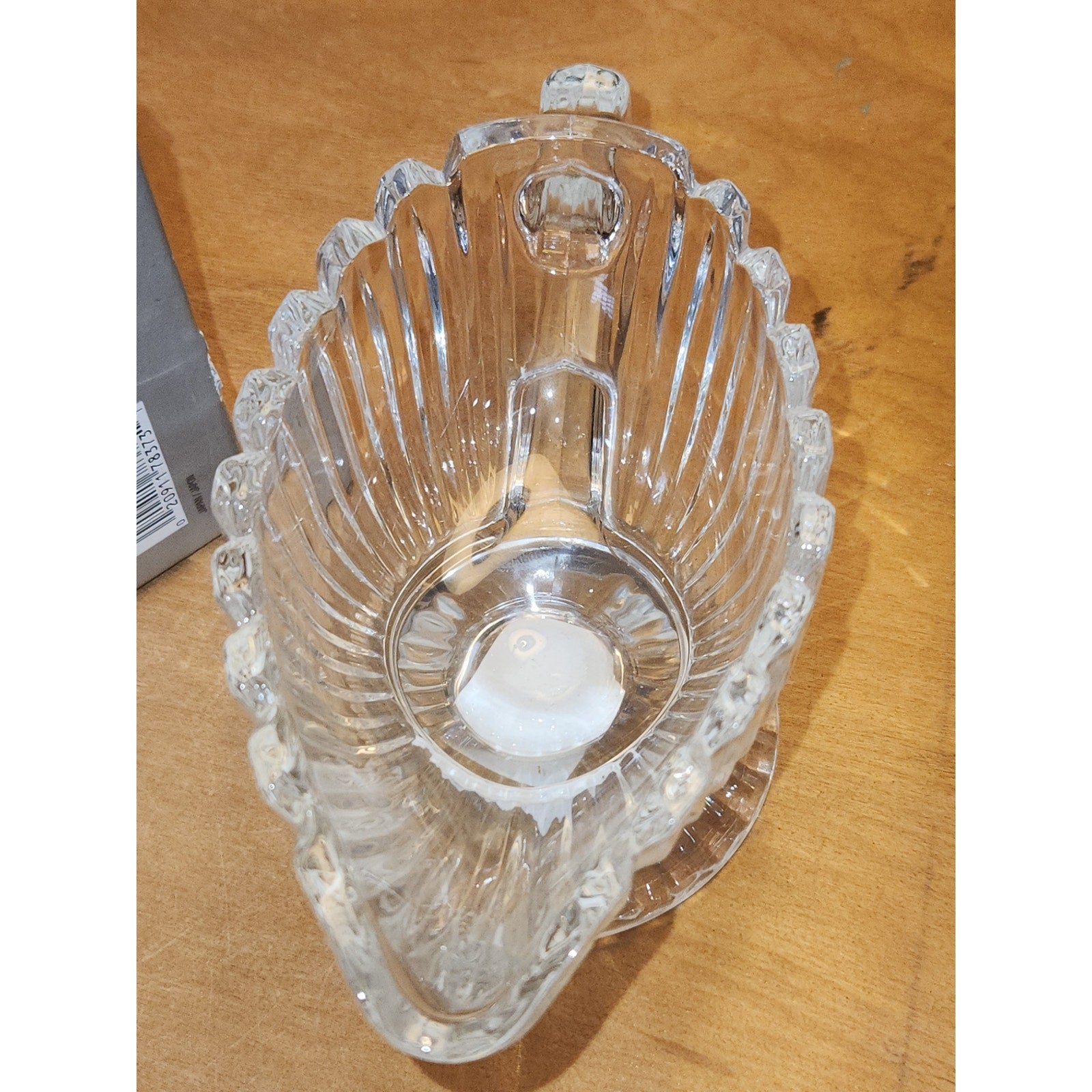Mikasa Royal Suite Dressing Sauce Boat QQ228/239 6" Clear NEW in box Japan mi87