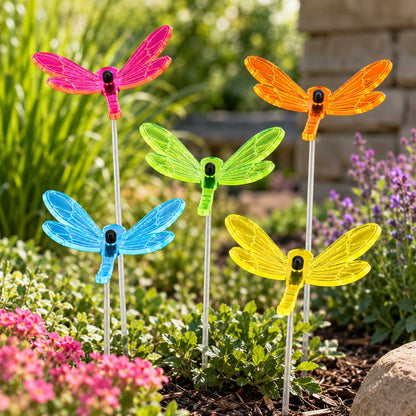 Small Garden Dragonfly Decor | Multiple Colors | Glowing Creation