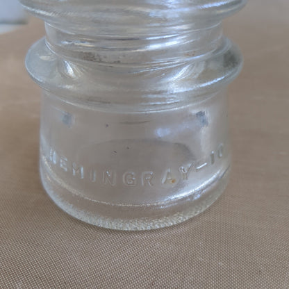 Vintage Hemingray 10 Glass Insulator 21-54 Made in U.S.A. H610