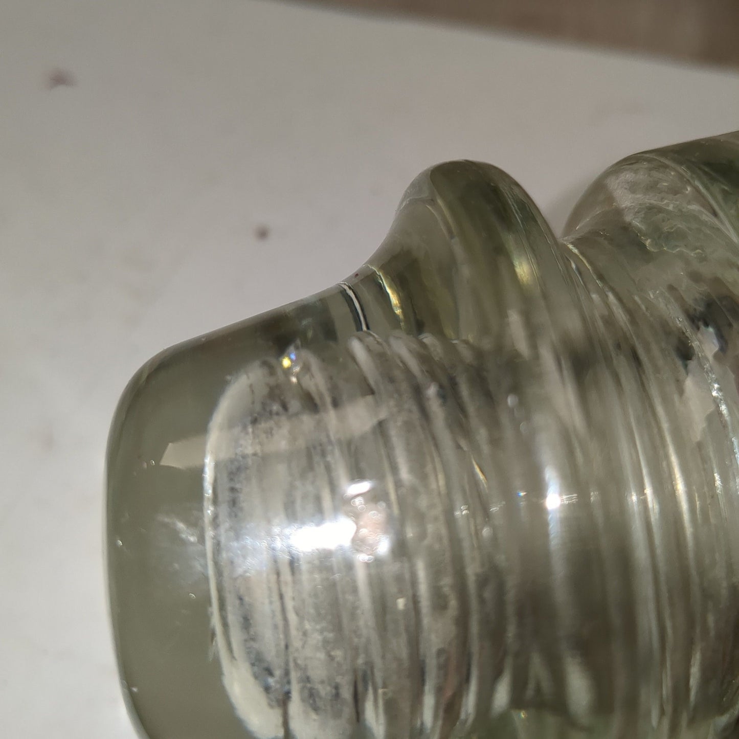 Vintage Hemingray Glass Clear Insulator h619