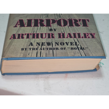 Vintage Hardcover Airport By Arthur Hailey Book Club Edition 1968 Bk65