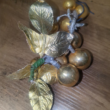 Vintage Mercury Glass Grape Cluster Ornament