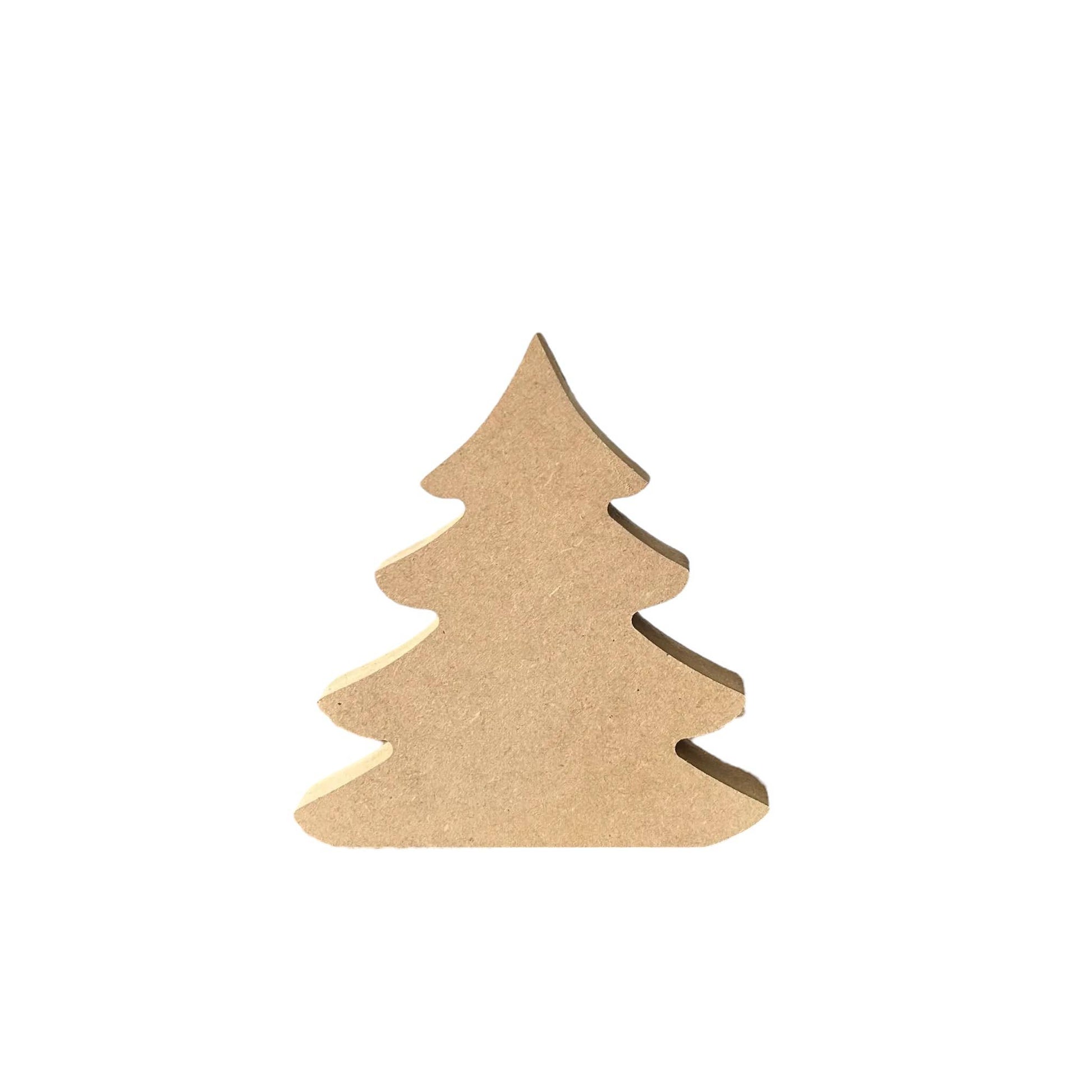 Unfinished MDF Tree Craft Blank Primitive Rustic Christmas Tree Original Style 8” Tall ws28