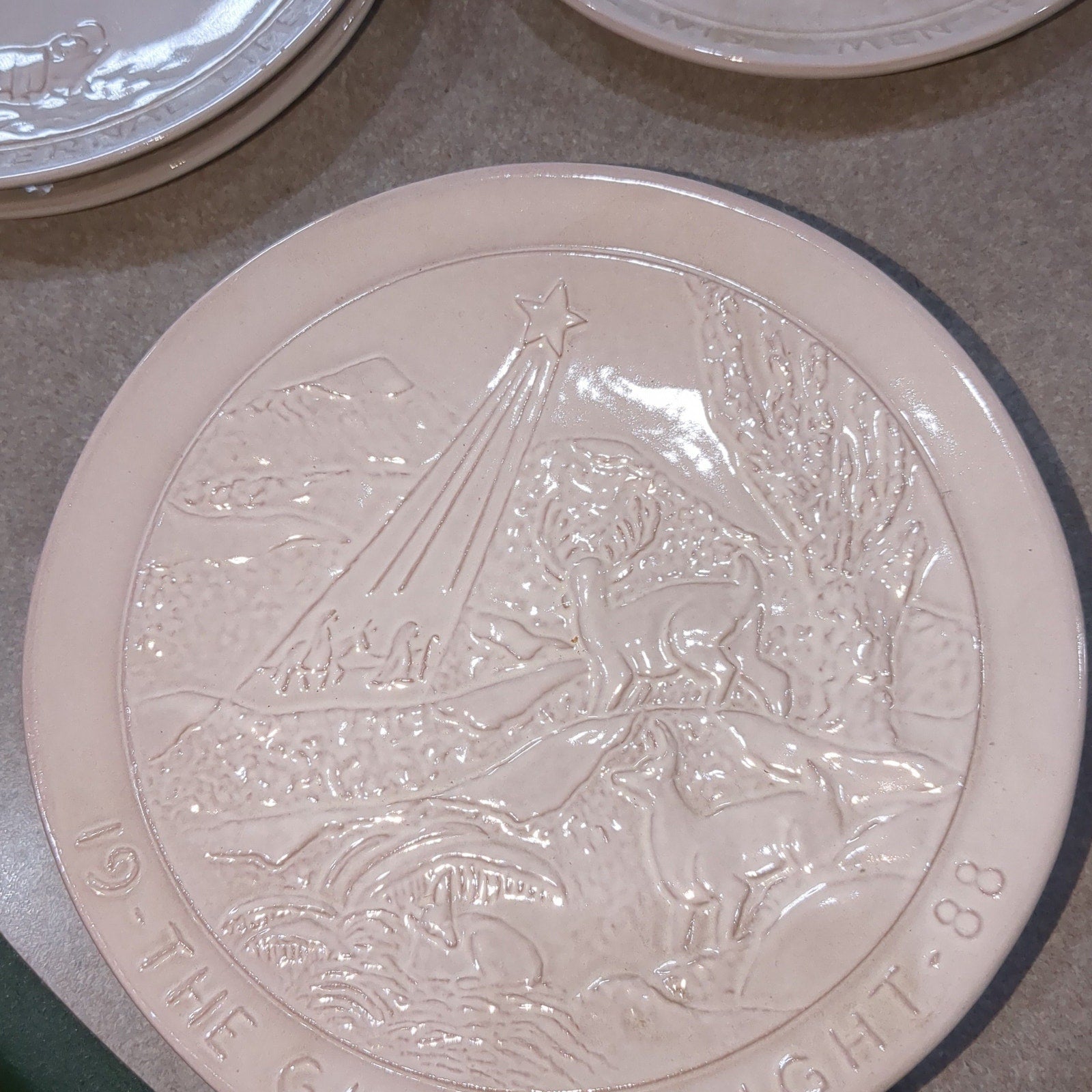 vintage Frankoma plate 1988 The Guiding Light