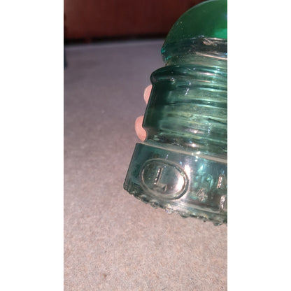 Vintage Lynchburg Glass Insulator No.31 Aqua Blue AS IS ly31