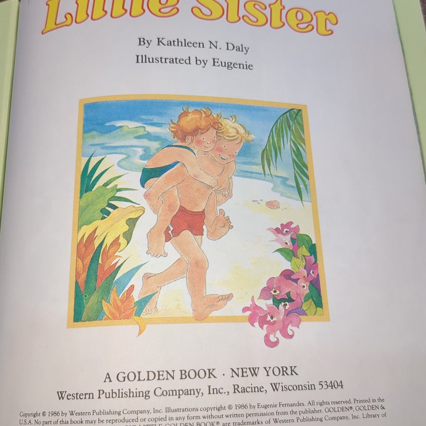 Vintage Little Golden Book Little Sister