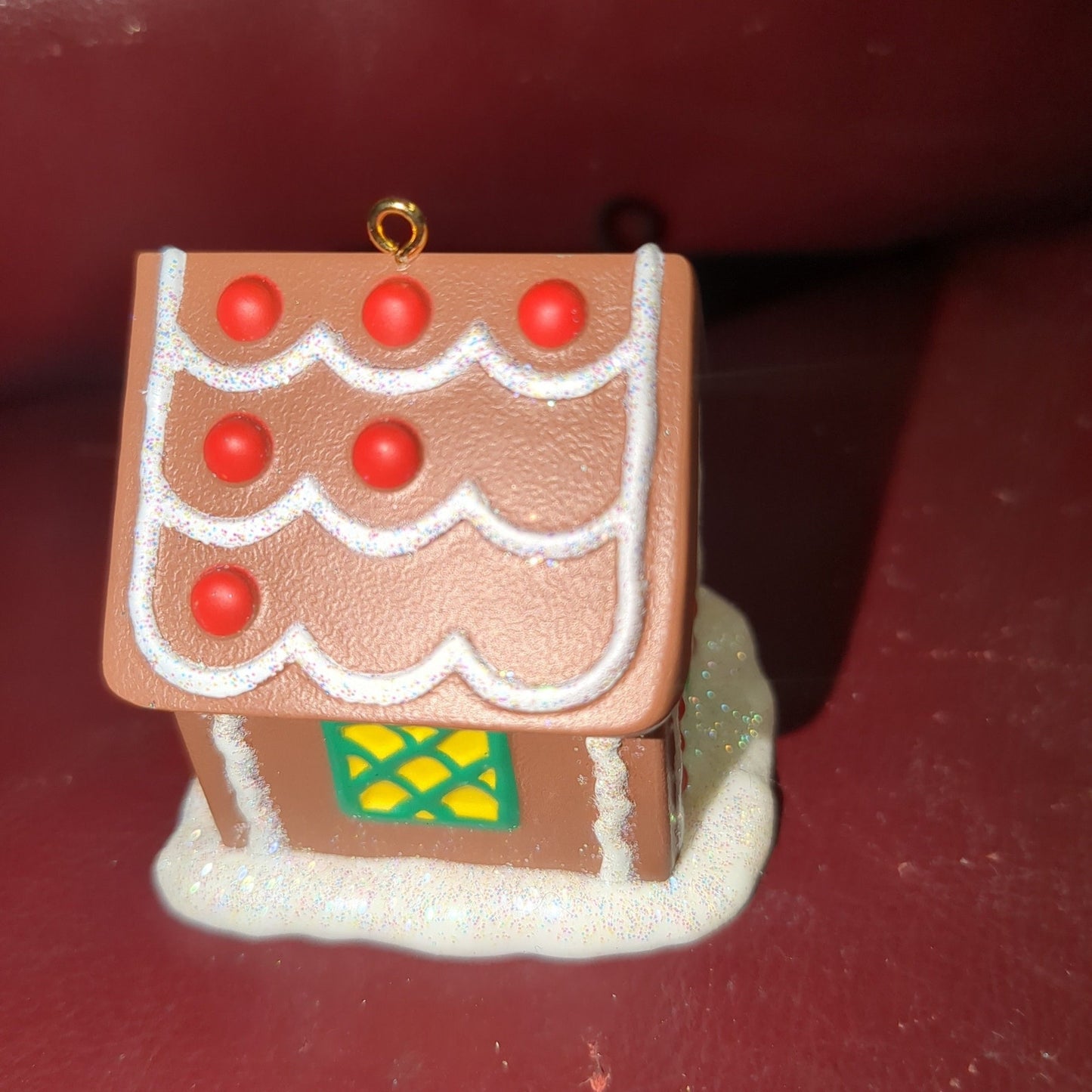 Hallmark Keepsake Ornament Jolly Gingerbread House Merry Makers 2014 and Collector's Club Miniature Reindeer