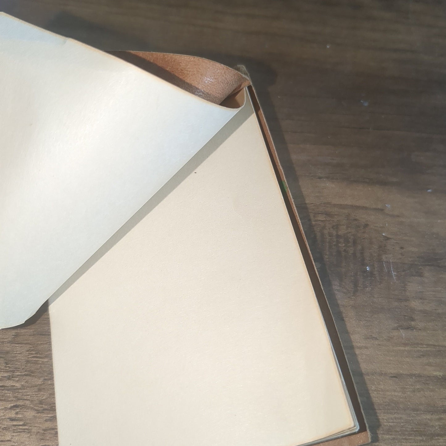 vintage handmade leather address book