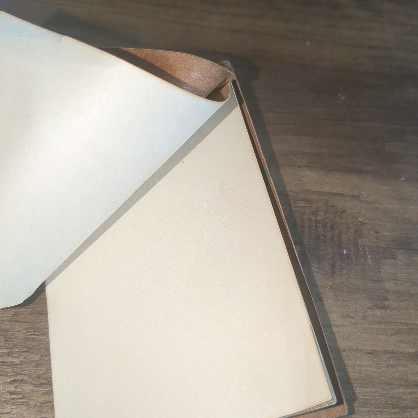 vintage handmade leather address book