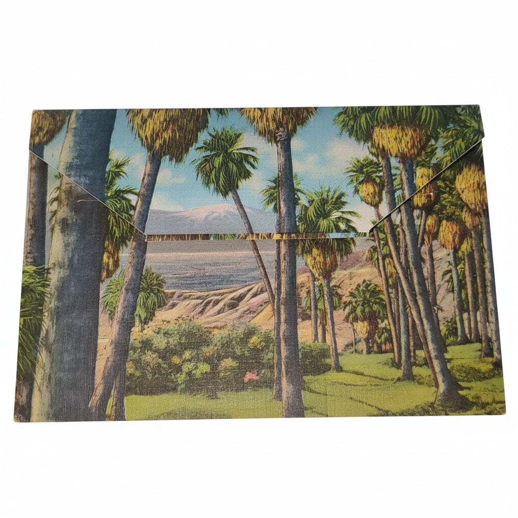 Vintage Desert Scenes of California Folding Postcard Wallet
