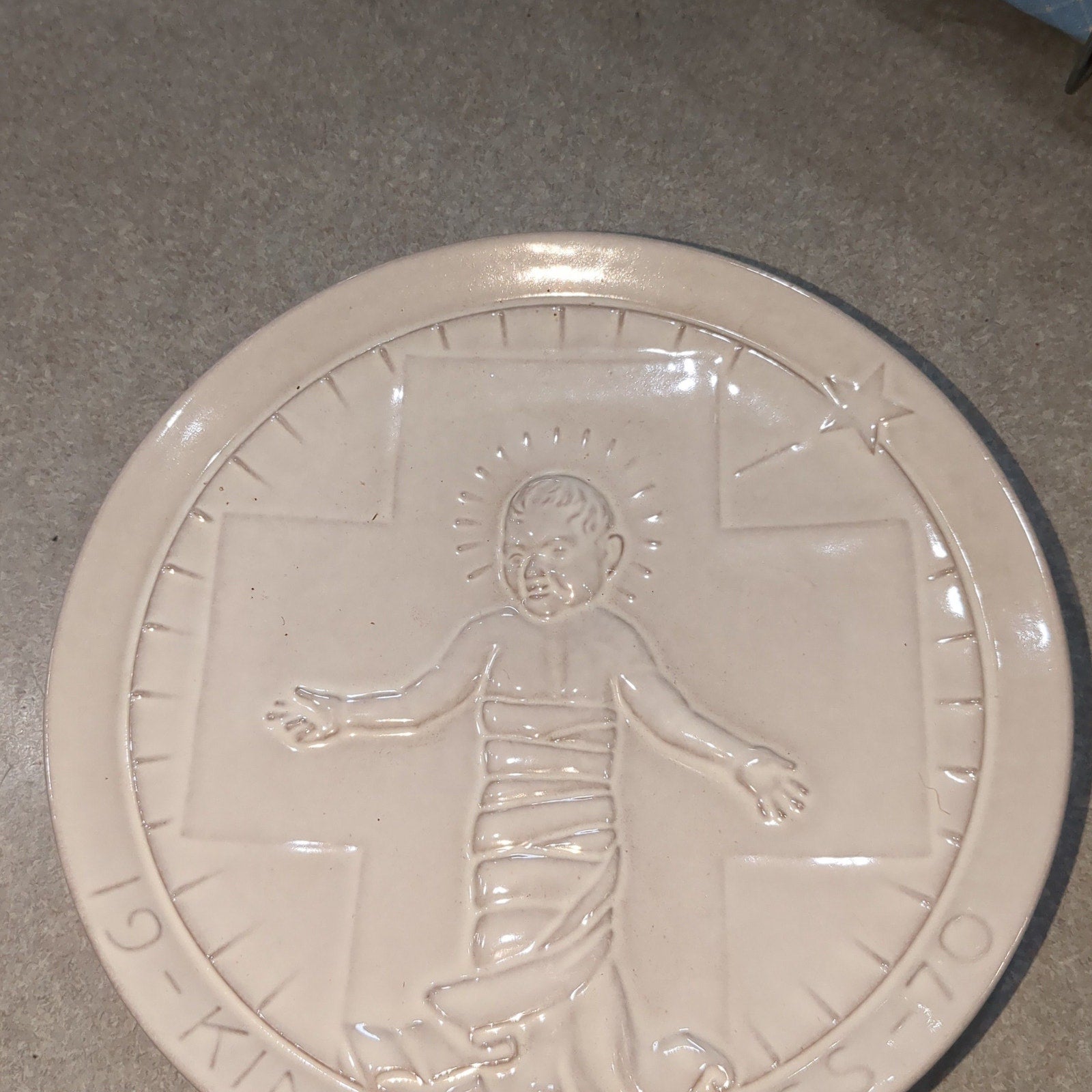 vintage Frankoma plate 1970 king of kings