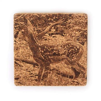 Etched Cork Coaster | Multiple Designs | Single Coaster | RCK Creations & More