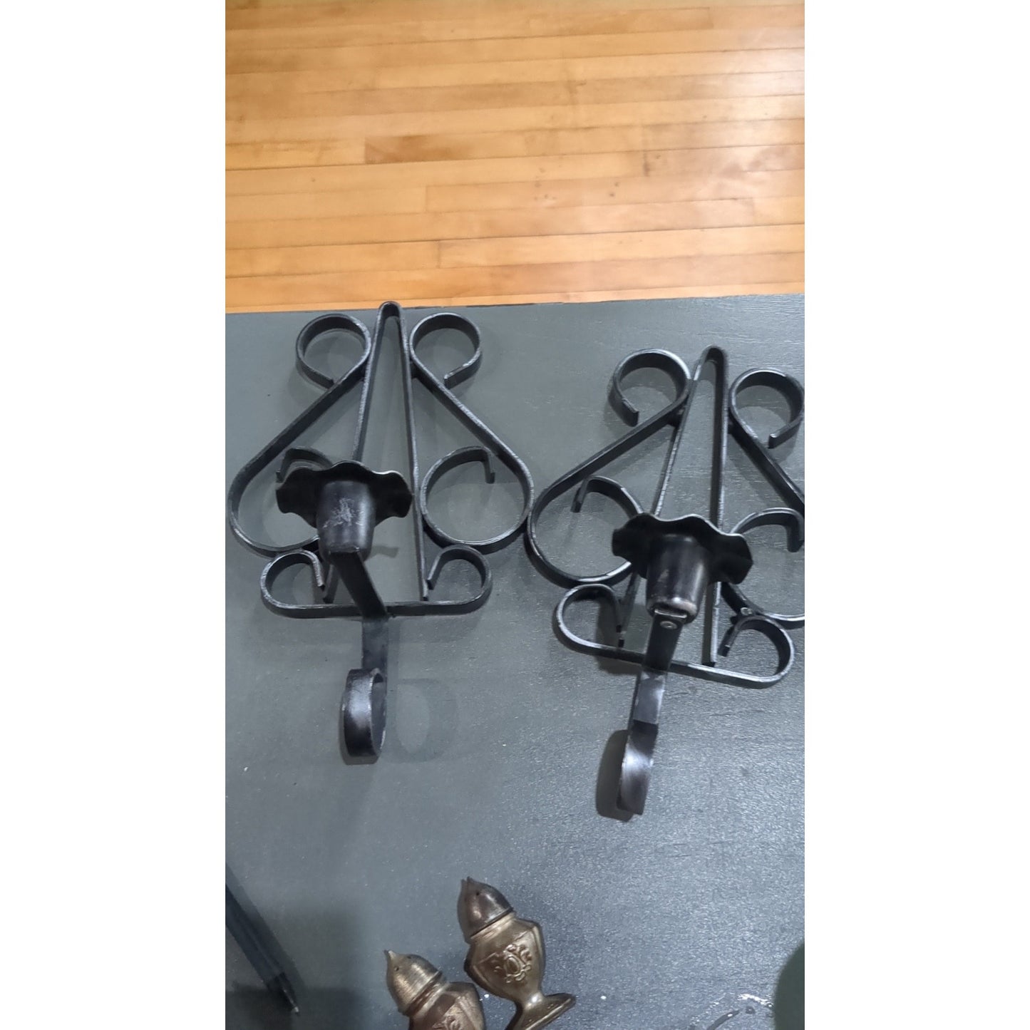 Vintage Metal Wall Hanging Candle Holders vwd5
