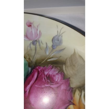 Vintage Ucagco Ceramics Hand Painted 12" Plate or Platter