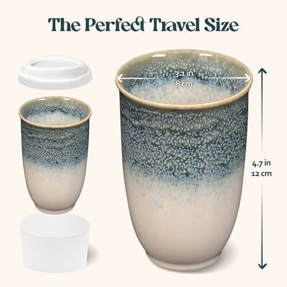 Glacier Ceramic Travel Cup 12oz nc5