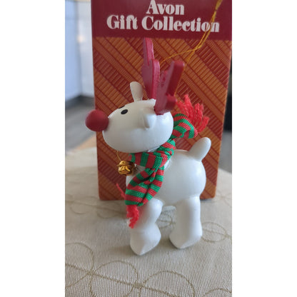 Vintage Avon Ornament Belvedeer Reindeer NIB 1987