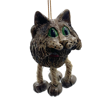 Grey Striped Cat Ornament | Bert Anderson Collection