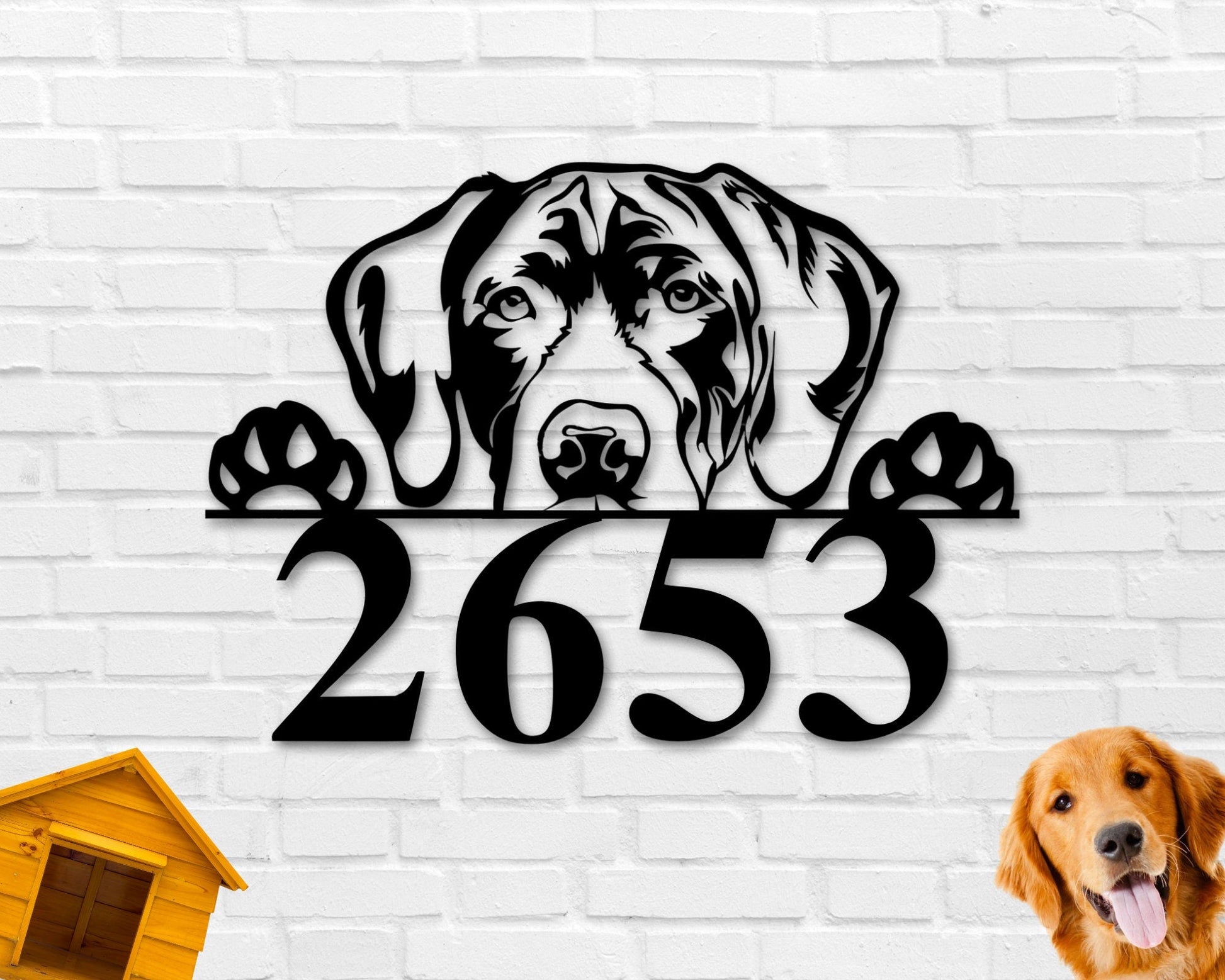 German Shorthair Dog Breed Custom Metal Sign