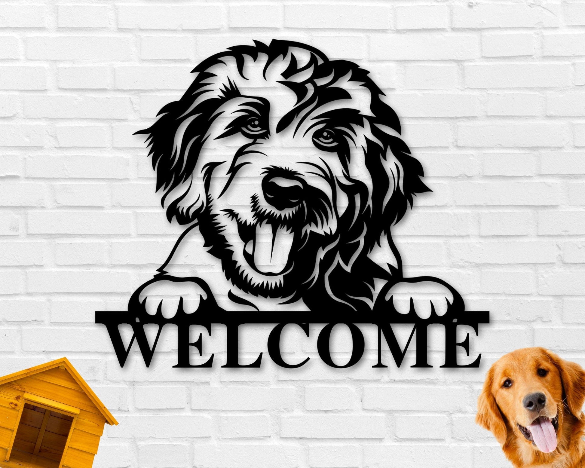 Goldendoodle Dog Breed Custom Metal Sign