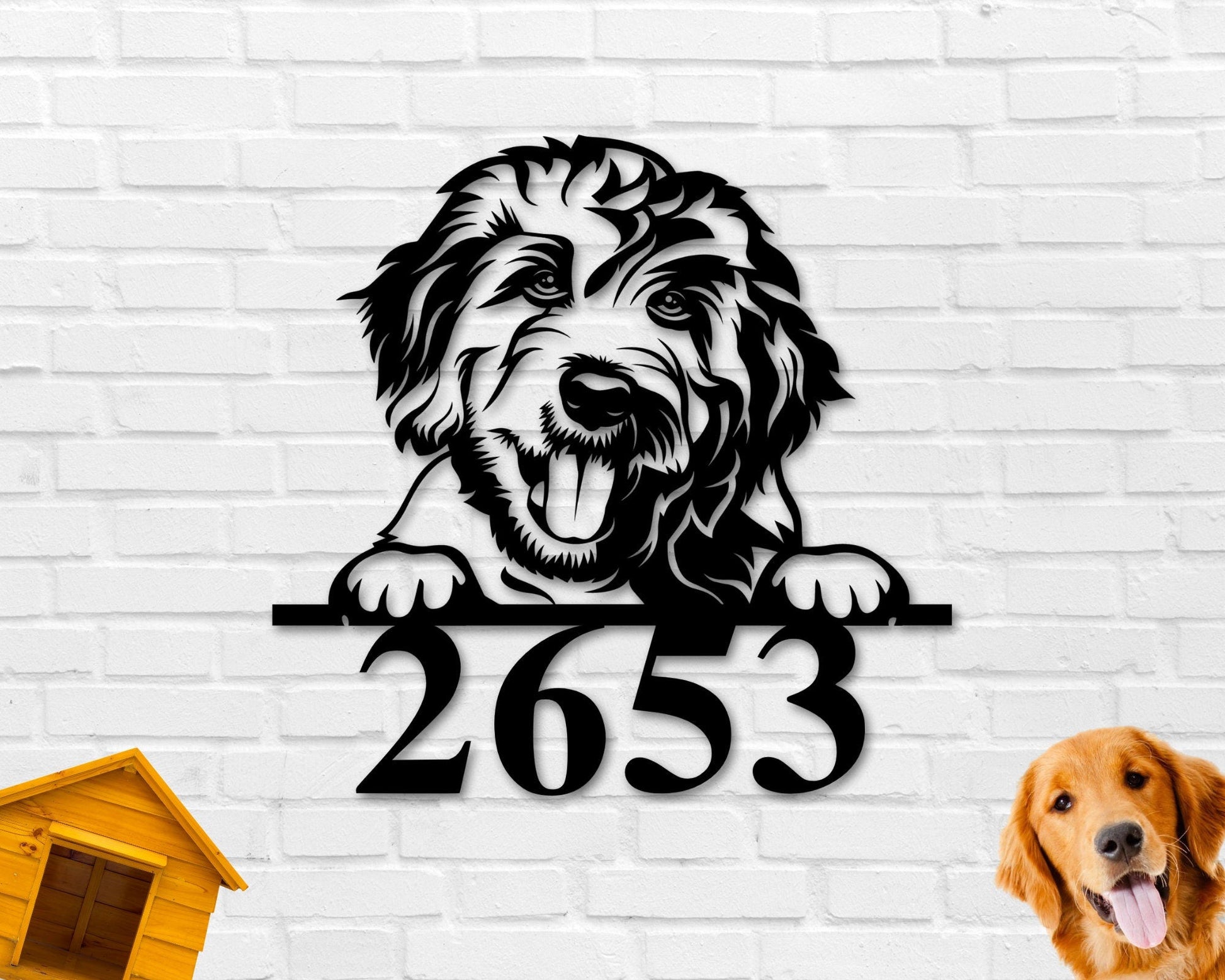 Goldendoodle Dog Breed Custom Metal Sign