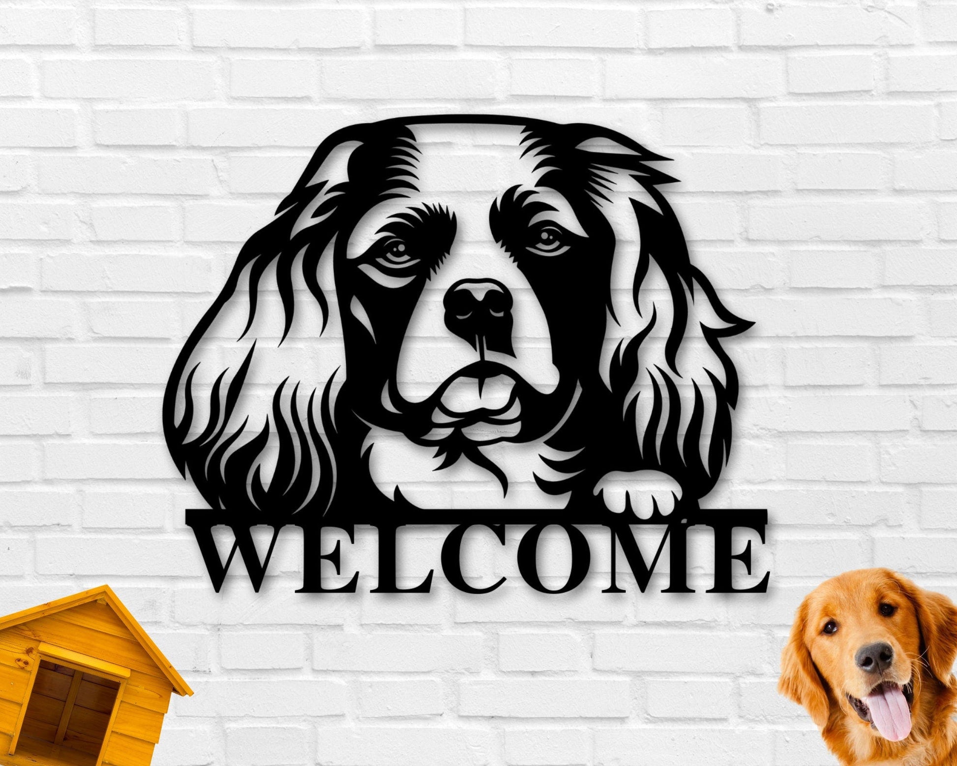 King Charles Spaniel Dog Breed Custom Metal Sign
