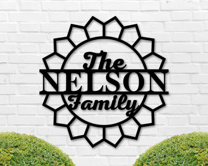 Family Name Custom Metal Sign