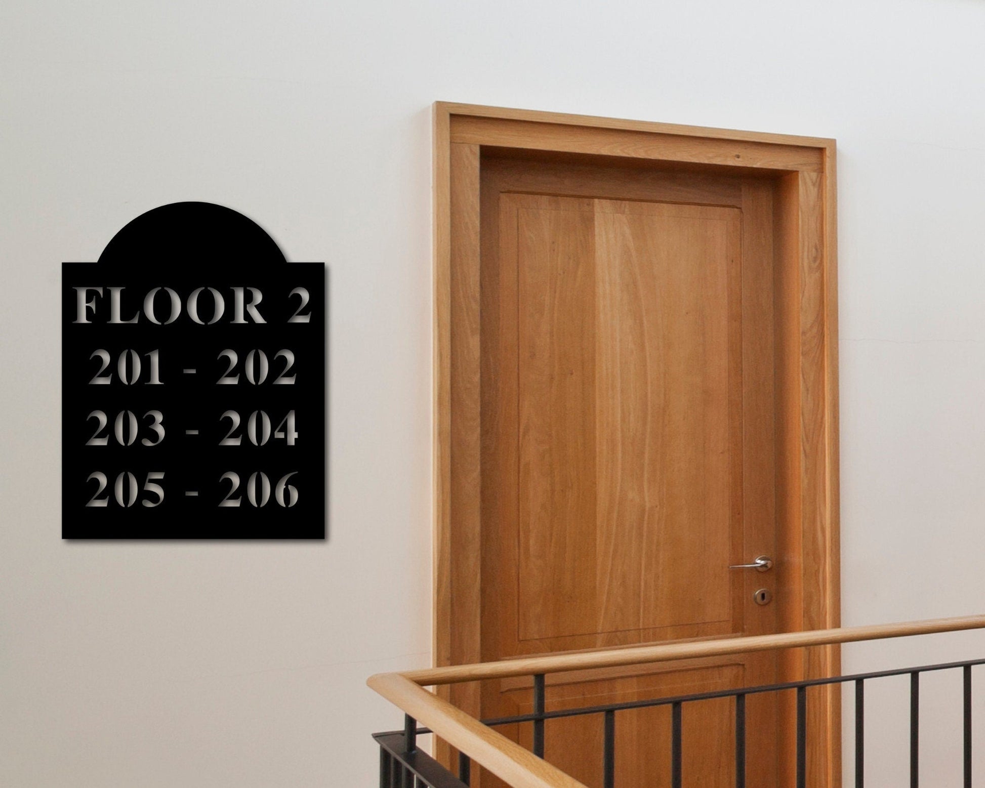 Apartment Unit Custom Metal Sign