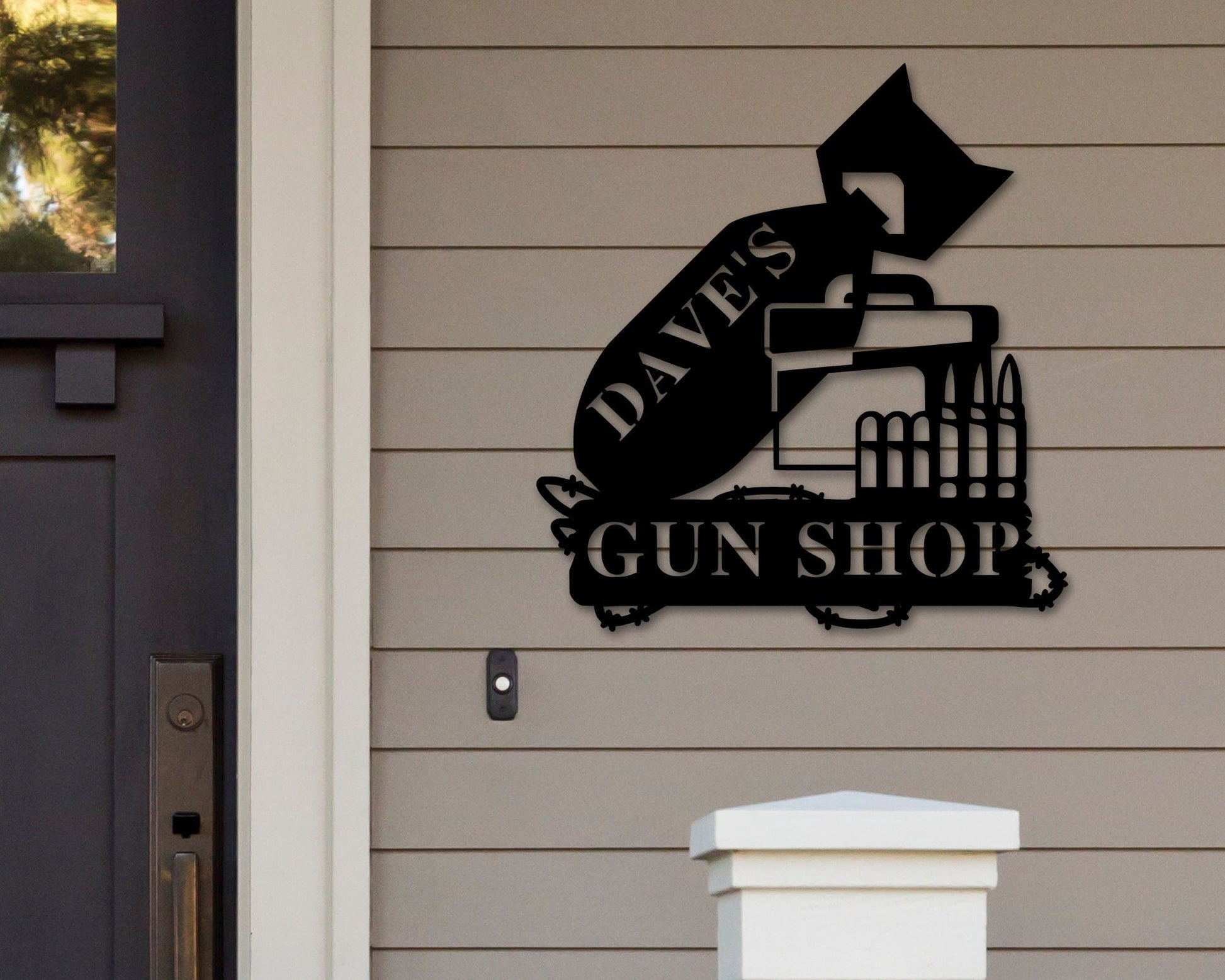 Armory Name Custom Metal Sign