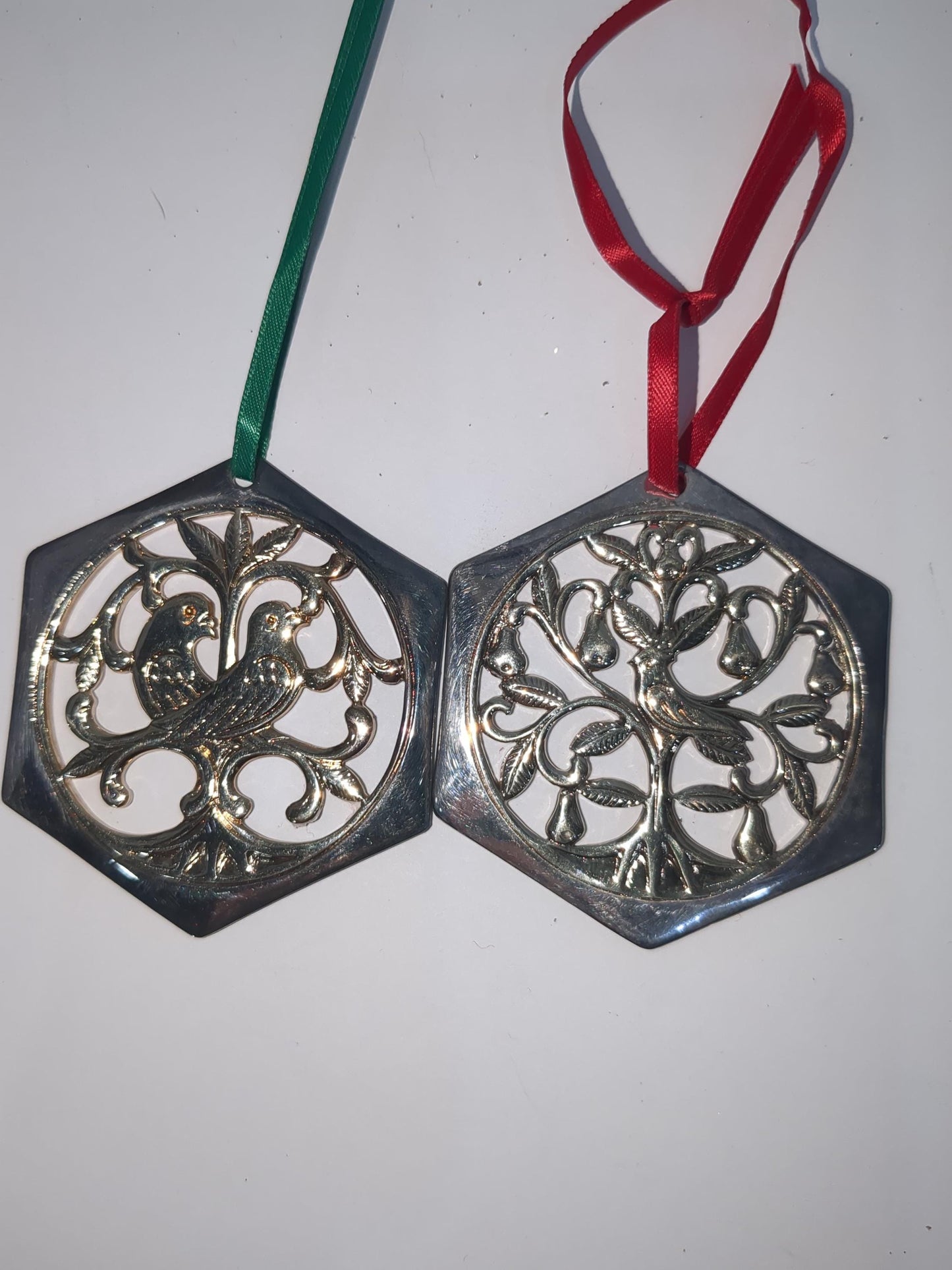 Reed & Barton The 12 Days of Christmas Ornament Collection Partridge in a Pear Tree and Two Turtle Doves