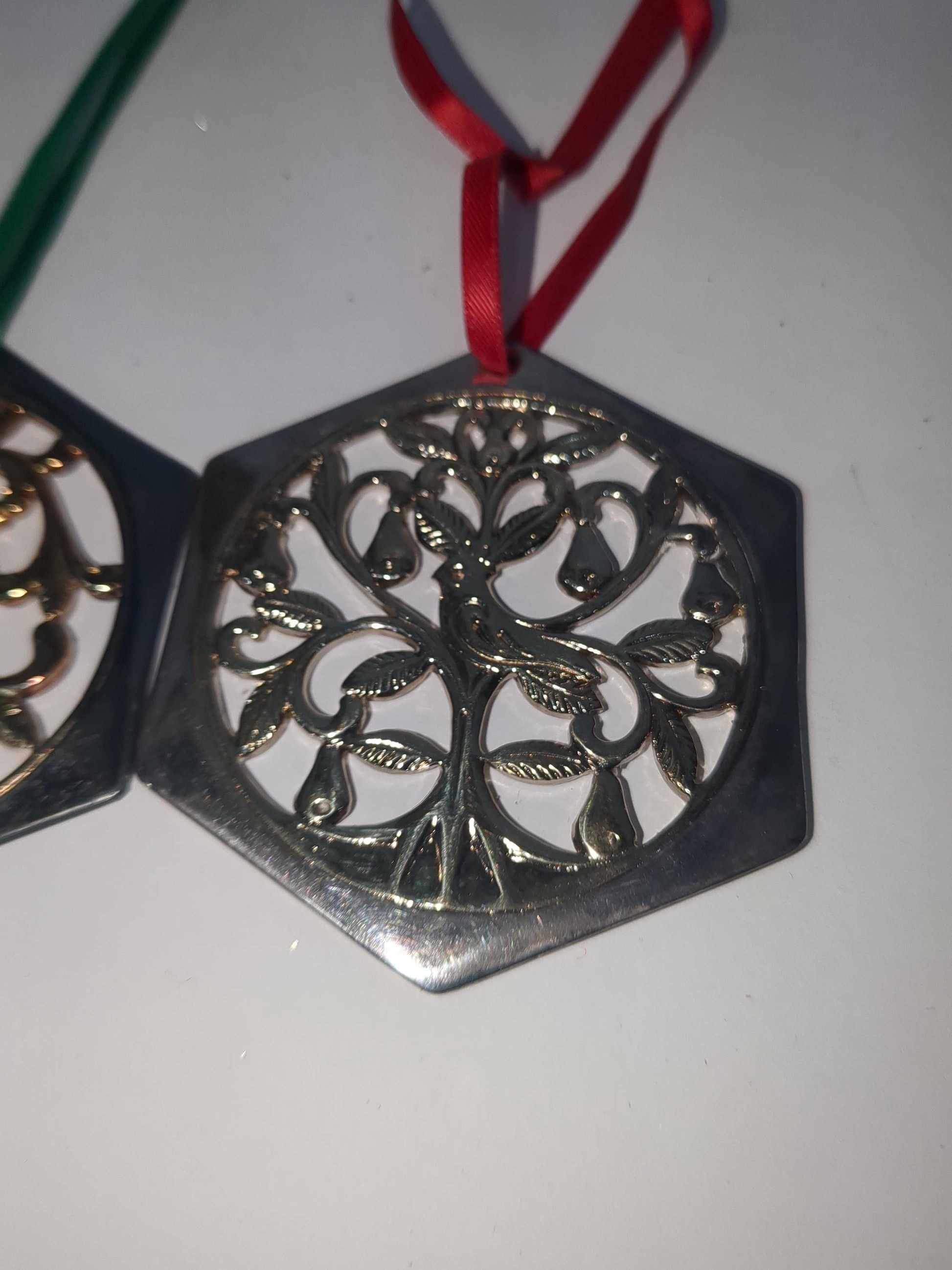 Reed & Barton The 12 Days of Christmas Ornament Collection Partridge in a Pear Tree and Two Turtle Doves