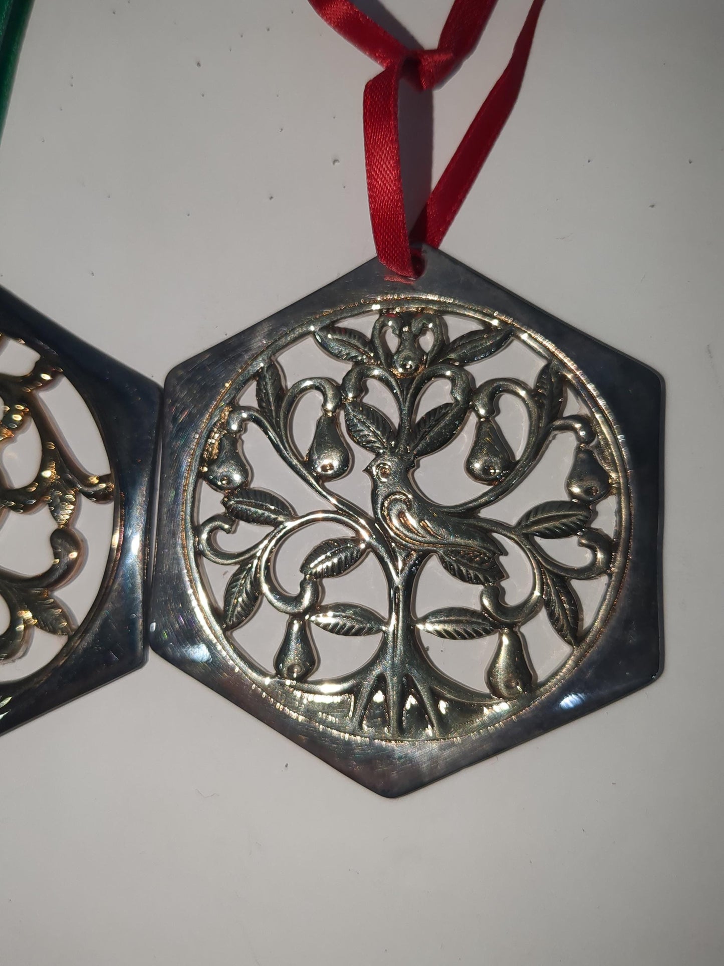 Reed & Barton The 12 Days of Christmas Ornament Collection Partridge in a Pear Tree and Two Turtle Doves
