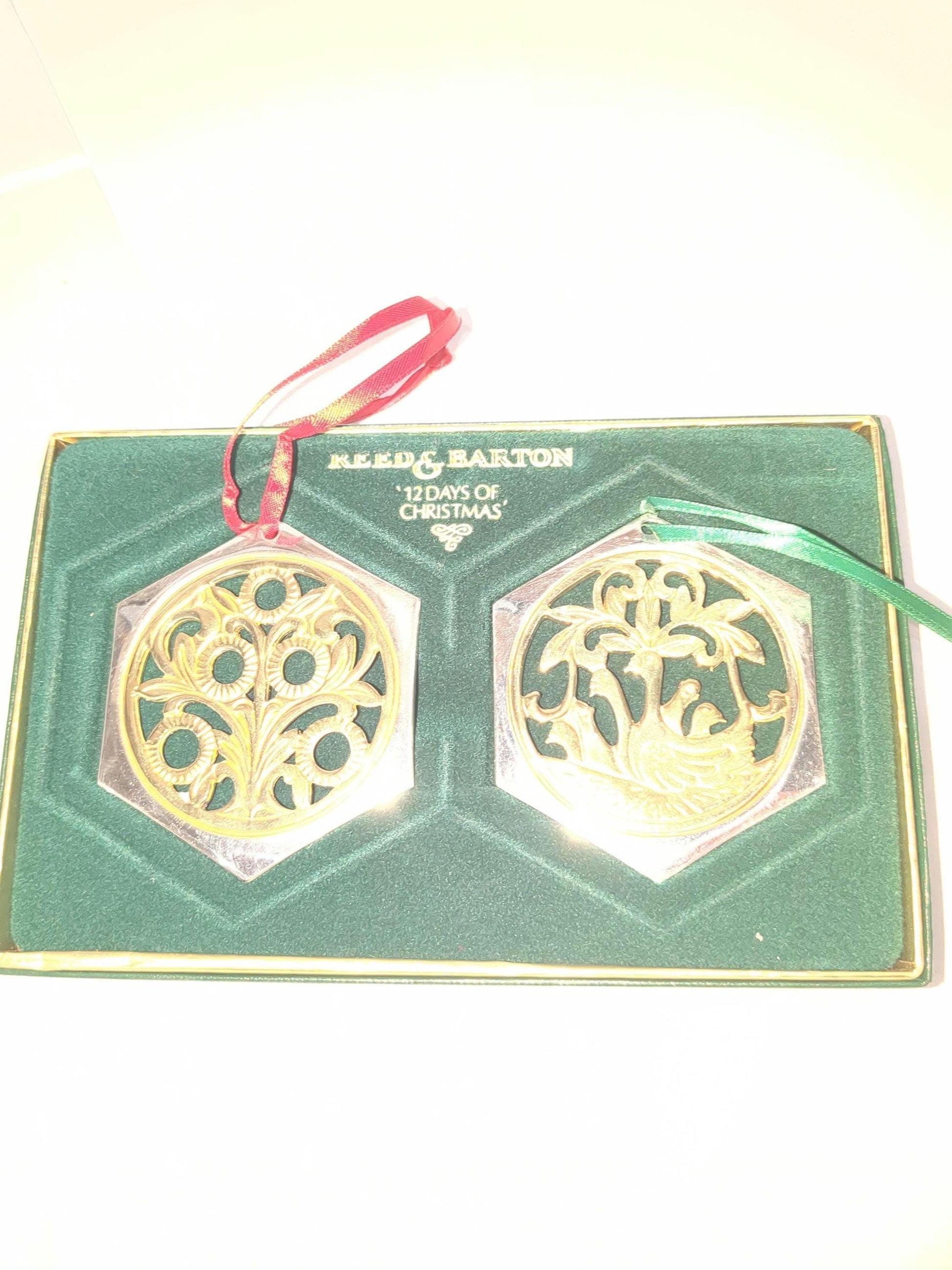 Reed & Barton The 12 Days of Christmas Ornament Collection Five Golden Rings and Six Geese A-laying
