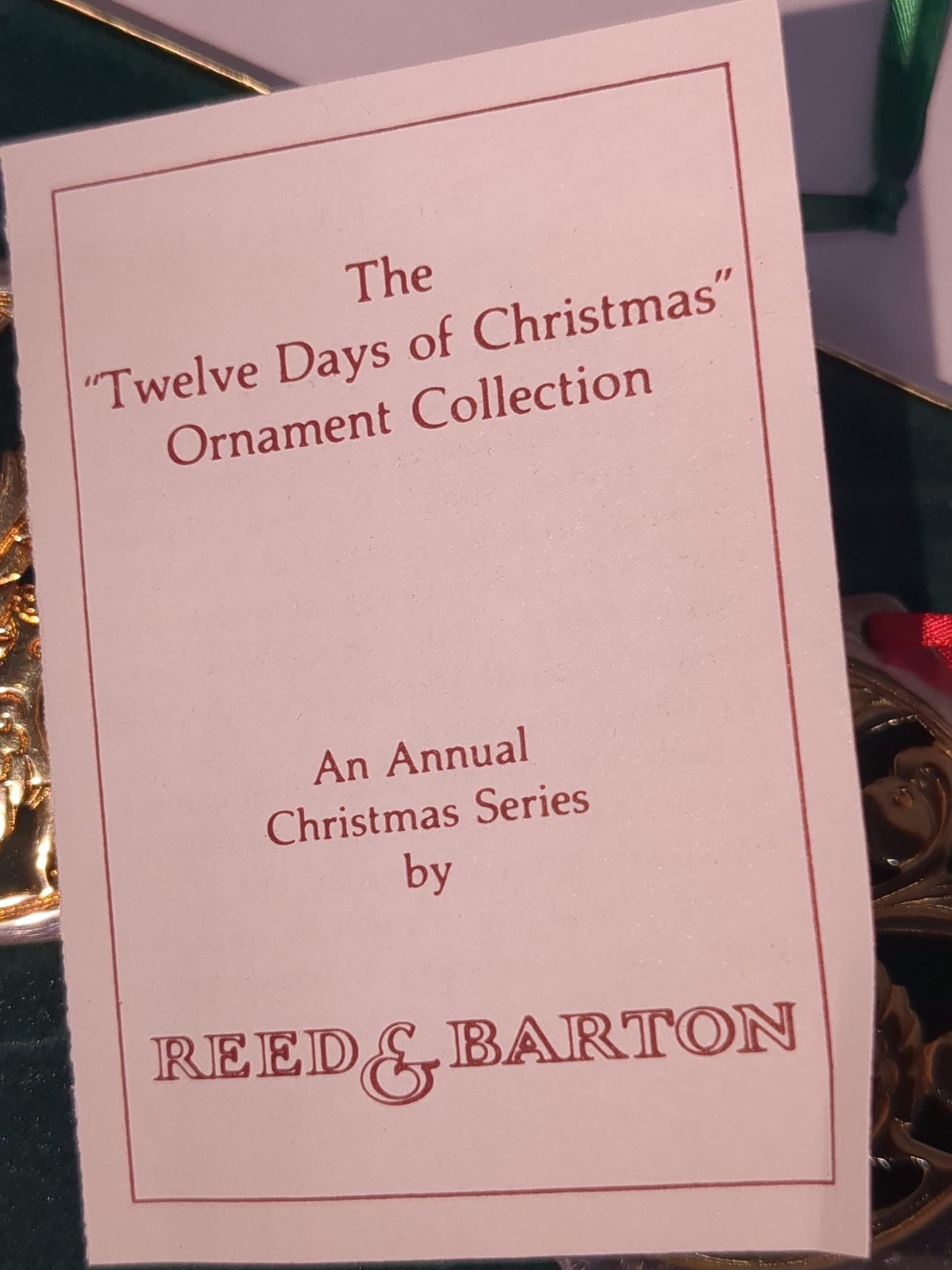 Reed & Barton The 12 Days of Christmas Ornament Collection Three French Hens and Four Calling Birds