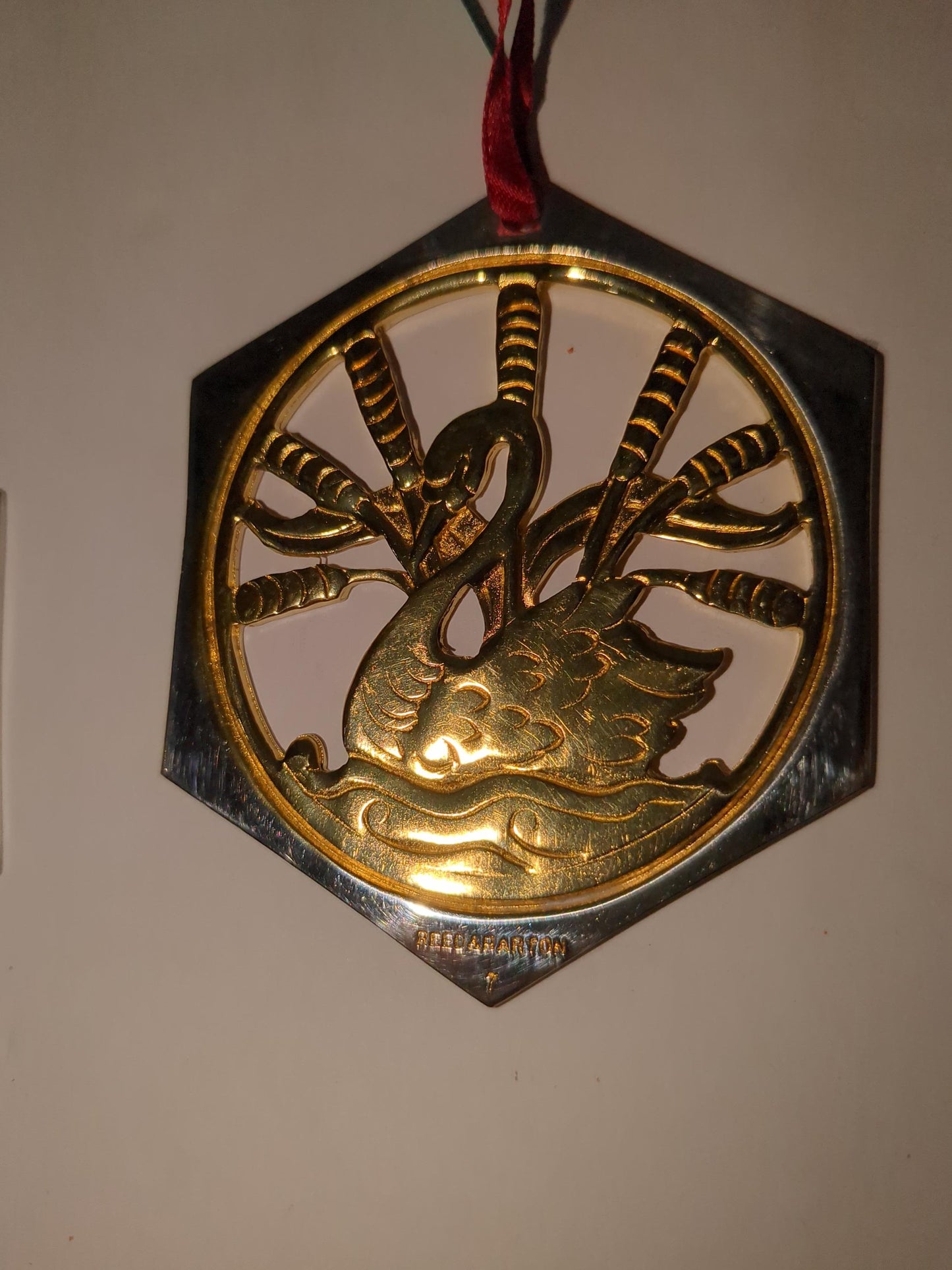 Reed & Barton The 12 Days of Christmas Ornament Collection. Seven Swans a Swimming Eight Maids a Milking