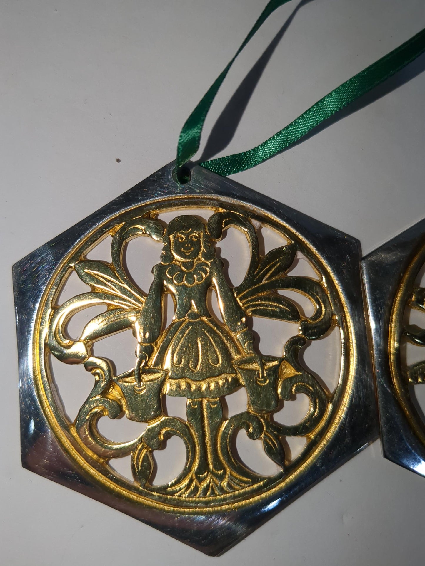 Reed & Barton The 12 Days of Christmas Ornament Collection. Seven Swans a Swimming Eight Maids a Milking