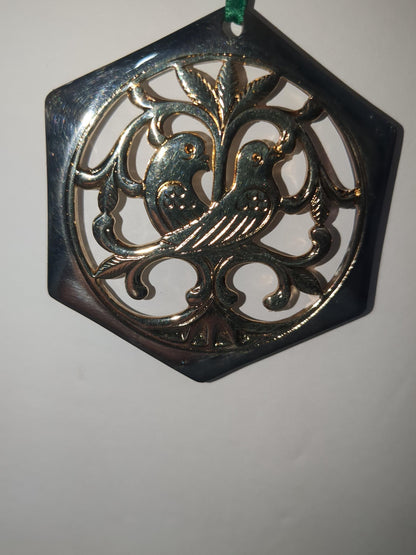 Reed & Barton The 12 Days of Christmas Ornament Collection Partridge in a Pear Tree and Two Turtle Doves