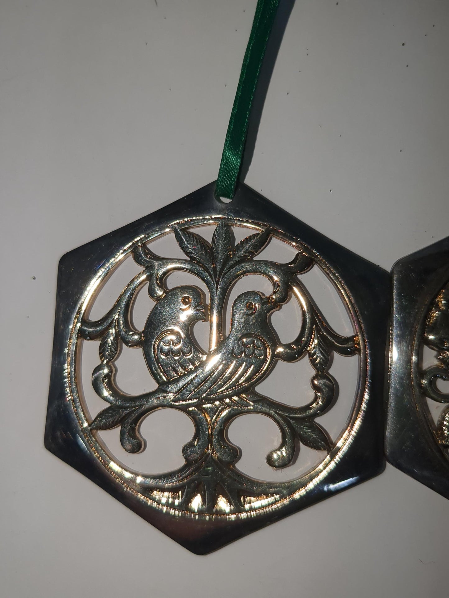 Reed & Barton The 12 Days of Christmas Ornament Collection Partridge in a Pear Tree and Two Turtle Doves