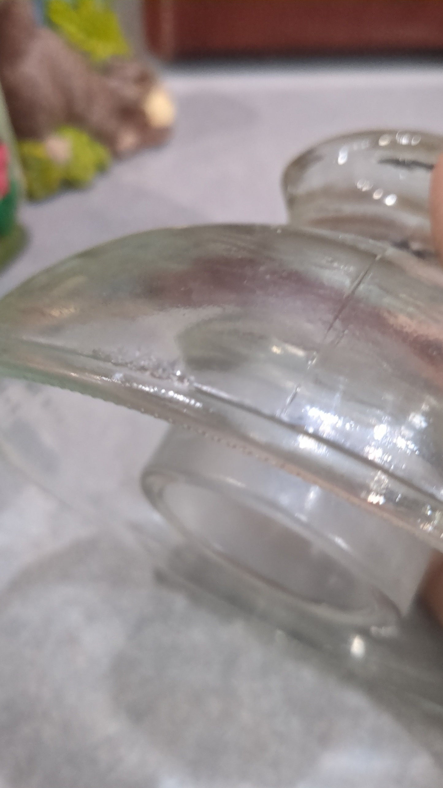 Vintage Kimble 830 clear tempered glass insulator 12-51 Made in USA.