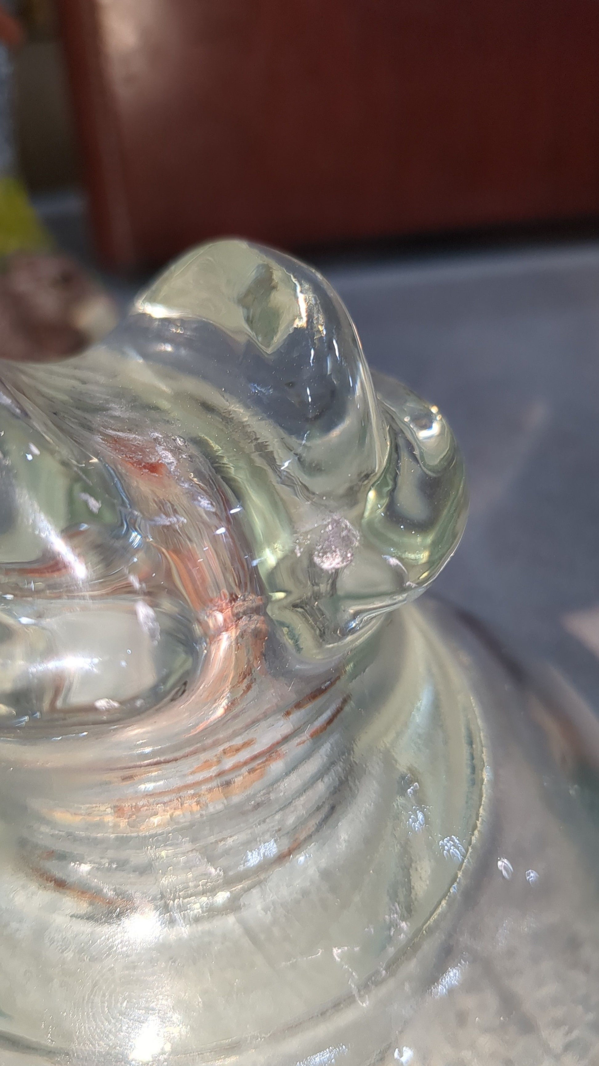 Vintage Kimble 830 clear tempered glass insulator 12-51 Made in USA.