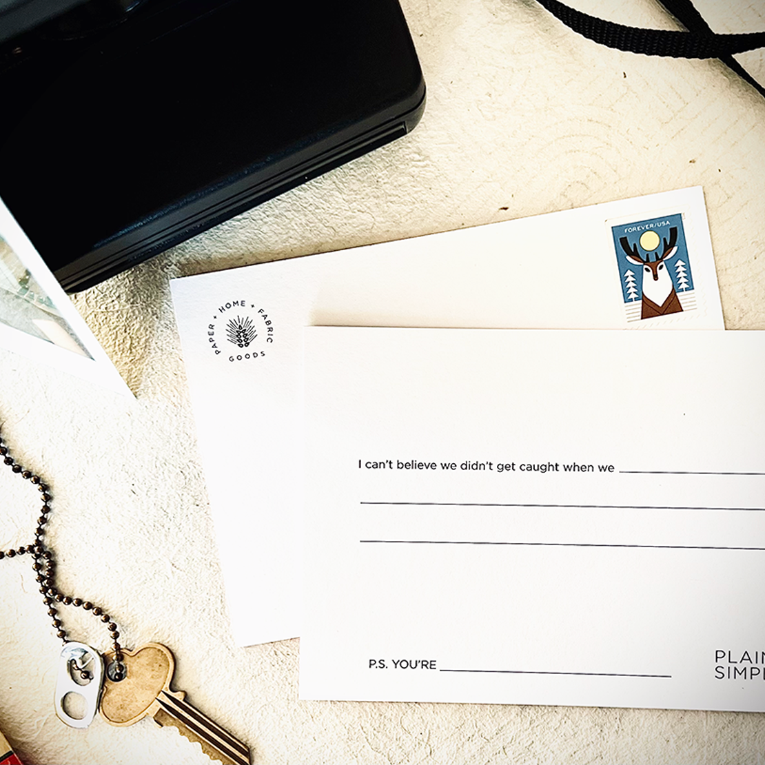 SALE | Simply Said Just For Fun Postcard Set | 5 Cards | Plains + Simple