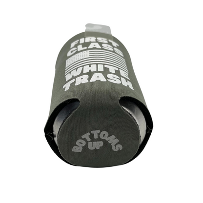 First Class White Trash Printed Can Koozie | Blooms Designs