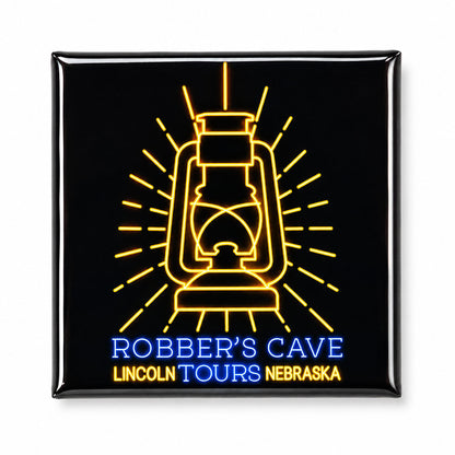Robber's Cave Magnet | 2 x 2 | Multiple Designs | Robber's Cave Black Lantern