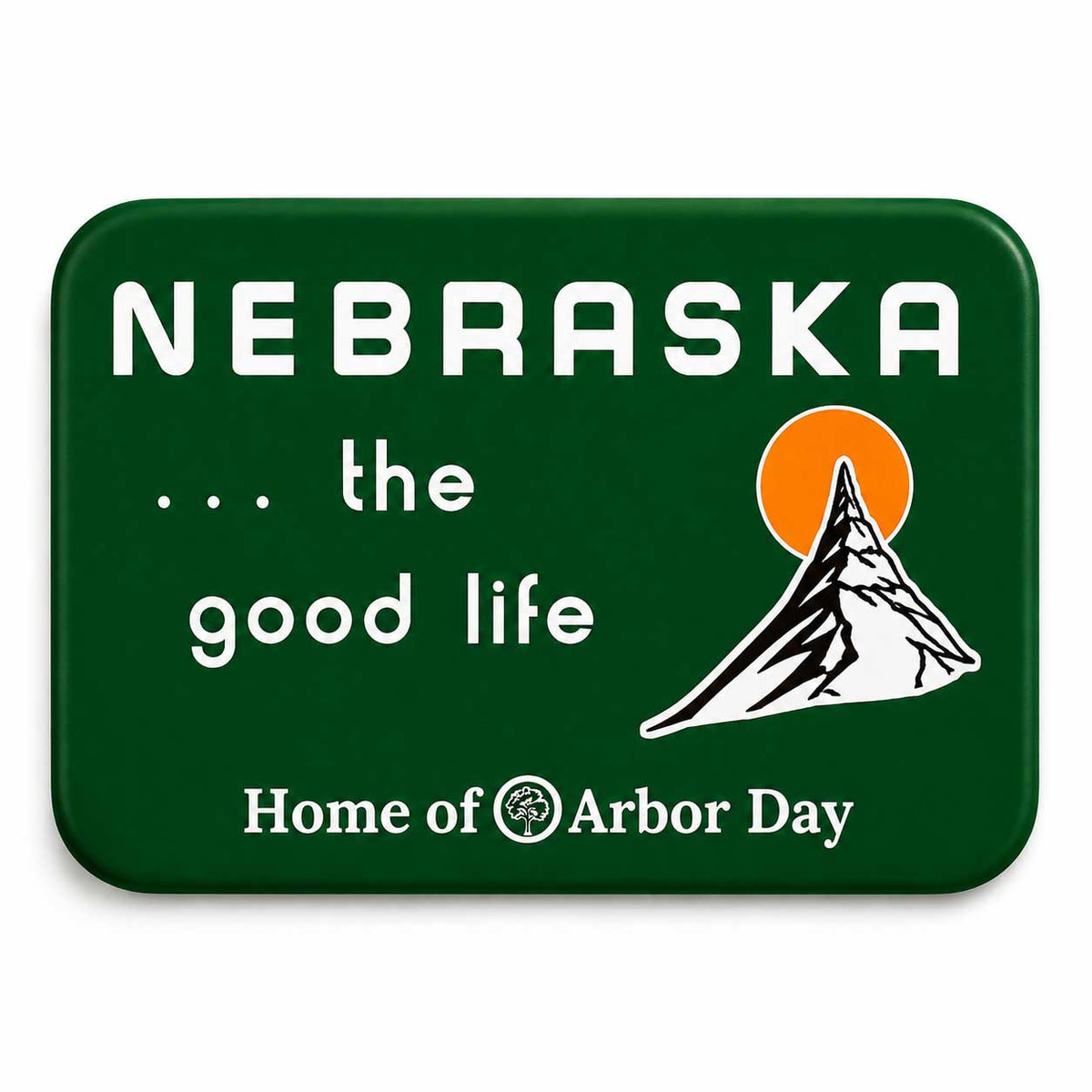 Nebraska the Good Life Magnet | State Capitol or Chimney Rock | 4" x 2" | Nebraska State Historical Society Chimney Rock