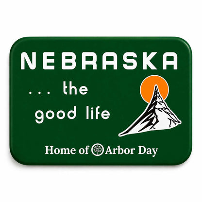 Nebraska the Good Life Magnet | State Capitol or Chimney Rock | 4" x 2" | Nebraska State Historical Society Chimney Rock